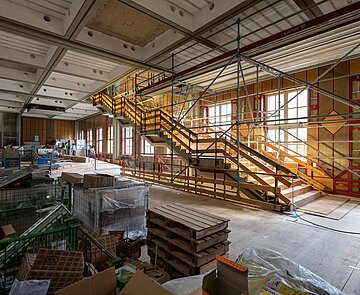 Baufortschritt der Stadthalle Karlsruhe