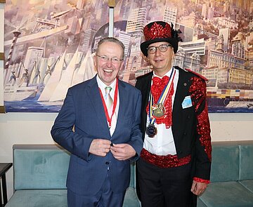 Bürgermeister Dr. Albert Käuflein mit Rijekas Oberbürgermeister Marco Filipovič.