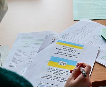 Rund 4200 Ukrainer kamen bisher nach Karlsruhe.