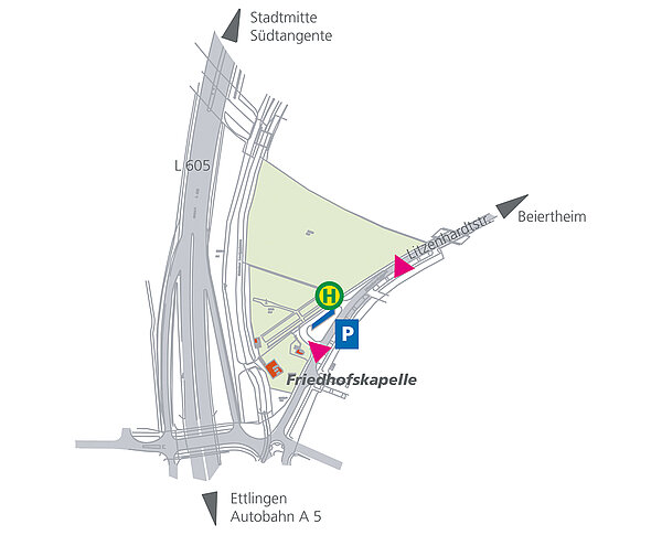 Plan Friedhof Bulach