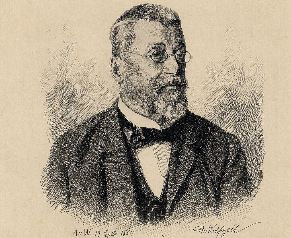 Das Portrait zeigt den Schriftsteller Joseph Victor von Scheffel.