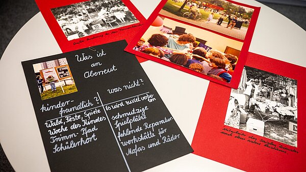 Bei der Eröffnung der neuen Räumlichkeiten erlaubte eine kleine Ausstellung einen Blick in die Vergangenheit der Bezirksgruppe Südwest.