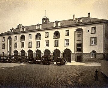 Die neue Feuerwache 1927 in der Ritterstraße 48.