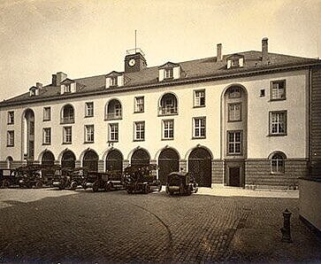 Die neue Feuerwache 1927 in der Ritterstraße 48.