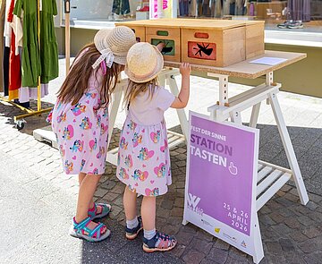 Sinnesstationen in der Südlichen Waldstraße zum Fest der Sinne