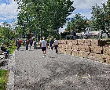 Boulefeld im Mühlgraben