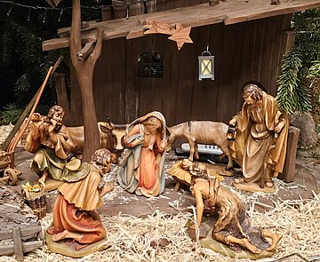 Die Weihnachtskrippe der Christuskirche.