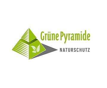 Logo Nachhaltigkeitspreis Stadt Karlsruhe "Grüne Pyramide"