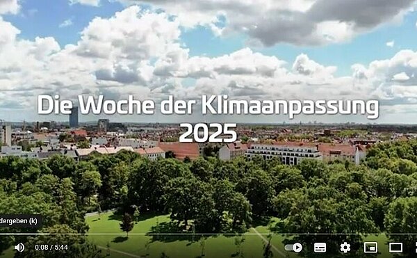 Screenshot des Videos Woche der Klimaanpassung 2025