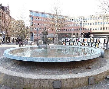 Der Narrenbrunnen am Kronenplatz, Foto 2013