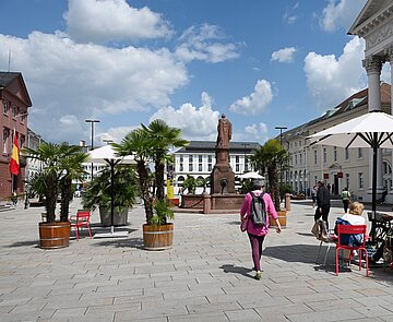 Möblierung auf dem Marktplatz