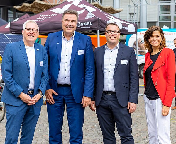 EnergieForum Jubiläum 20 Jahre; Ralf Eichhorn, Frank Roth, Torben Stieglitz, Andrea Bühler (v.l.n.r.)