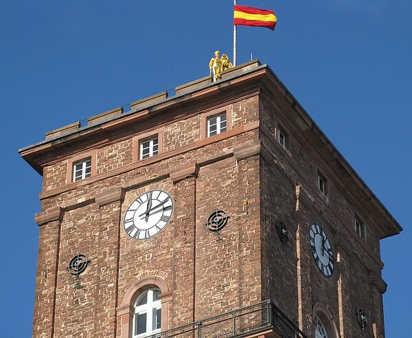 Gute Aussichten: Der Rathausturmkann am „Tag des Denkmals“bei Führungen besichtigtwerden.