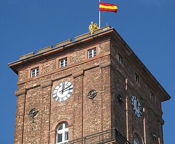 Gute Aussichten: Der Rathausturmkann am „Tag des Denkmals“bei Führungen besichtigtwerden.