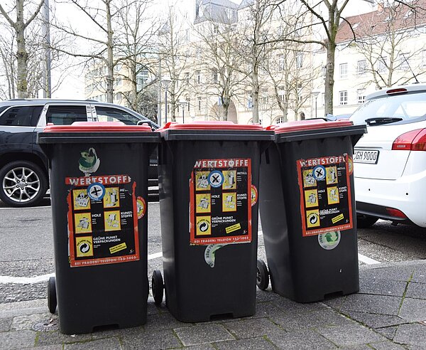 Müllcontainer für Wertstoff