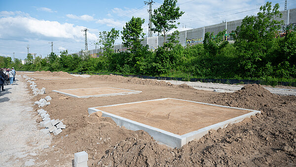 Blick auf eine Baustelle