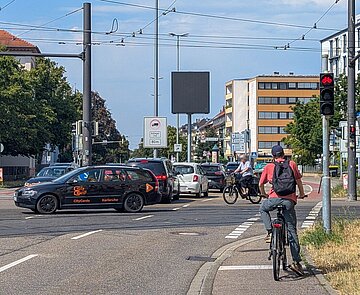 Der Verkehr soll an dieser Kreuzung in der Zukunft besser fließen.