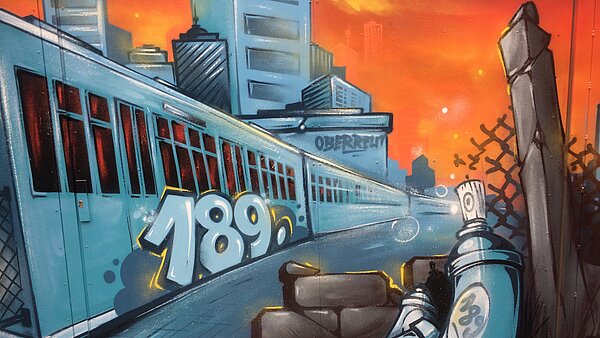 Grafitti im Jugendgarten Oberreut