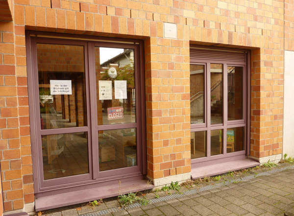 Gebäudeansicht der Katholischen Bücherei in Wolfartsweiter