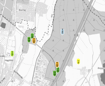 Abbildung des Fachplans "Klimaanpassungsmaßnahmen"
