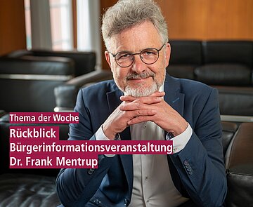 OB Dr. Frank Mentrup spricht zum Thema der Woche