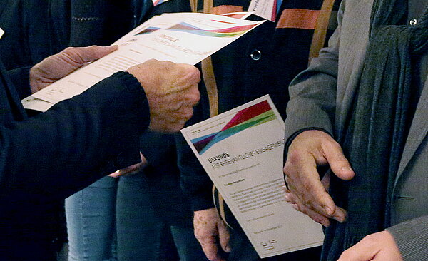 Ehrungsurkunde für engagierte Bürgerinnen und Bürger