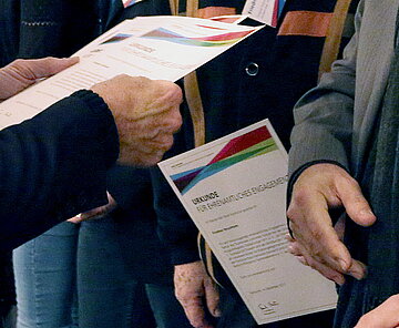 Ehrungsurkunde für engagierte Bürgerinnen und Bürger