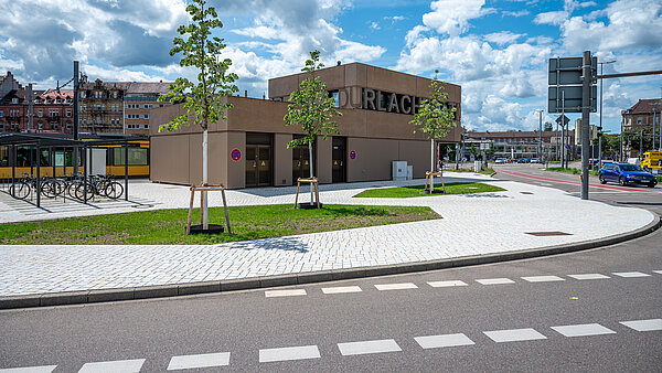 Ansicht auf die Baustelle Bernhardusplatz