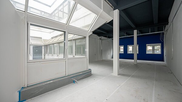 Gewerkshaus während Umbau und Sanierung