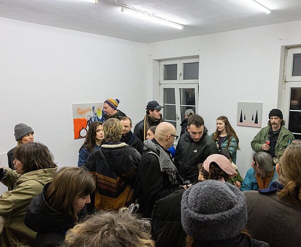 Impression der "Kunstrauschen"-Veranstaltung, hier beim Showroom Schmidt in der Luisenstraße