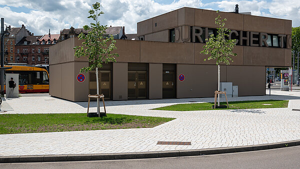 Ansicht auf die Baustelle Bernhardusplatz