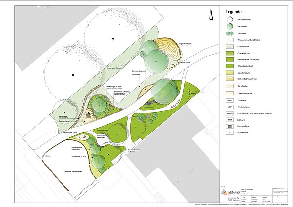 Grafik Entwurfsplanung für den Knielinger PikoPark 