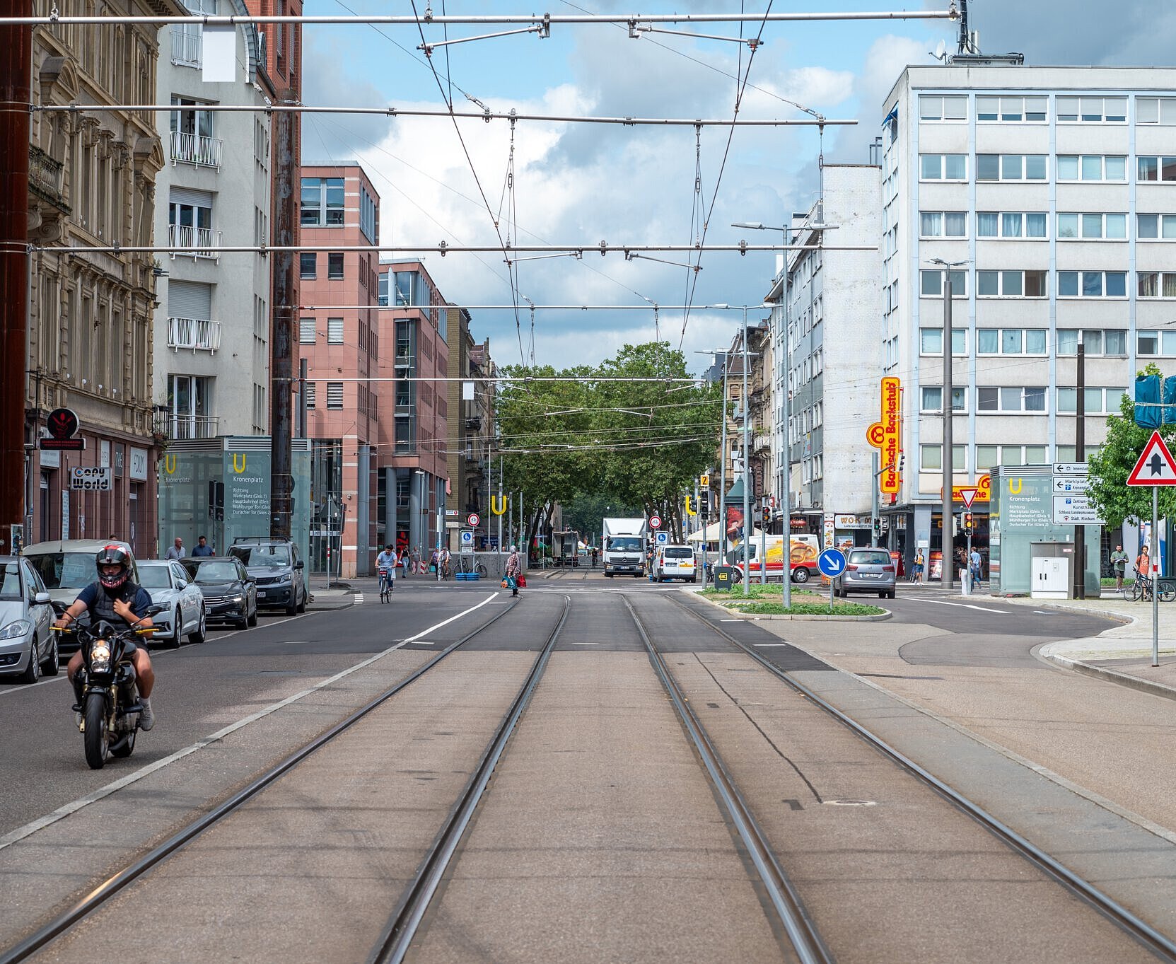 Blick auf die östliche Kaiserstraße
