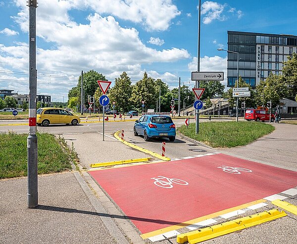 Verkehrsversuch am Oststadtkreisel erfolgreich abgeschlossen