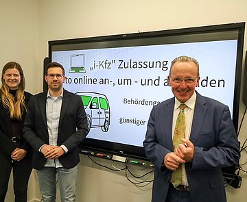 Pressetermin zur Vorstellung des i-Kfz-Verfahrens