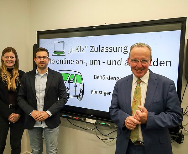 Pressetermin zur Vorstellung des i-Kfz-Verfahrens