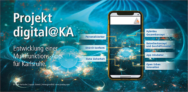Multifunktions-App der Stadt Karlsruhe