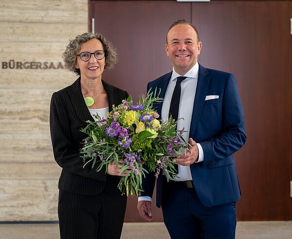 Begrüßung von Frau Heike Dederer, Neue Amtsleiterin StPla beim Willkommenstermin durch BM Daniel Fluhrer