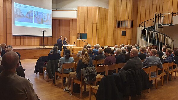 Präsentation mit Zuschauern