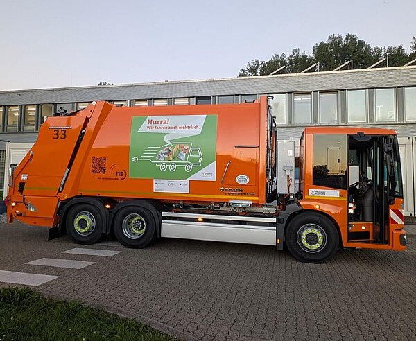 E-Müllfahrzeug