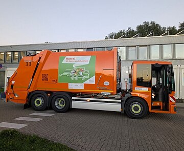 E-Müllfahrzeug