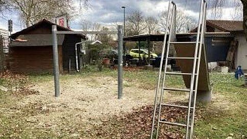 Foto Spielplatz in der Kleingartenanlage an der Durlacher Allee