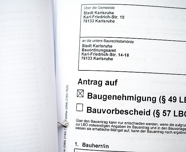 roter Punkt, Baufreigabe , Baugenehmigung