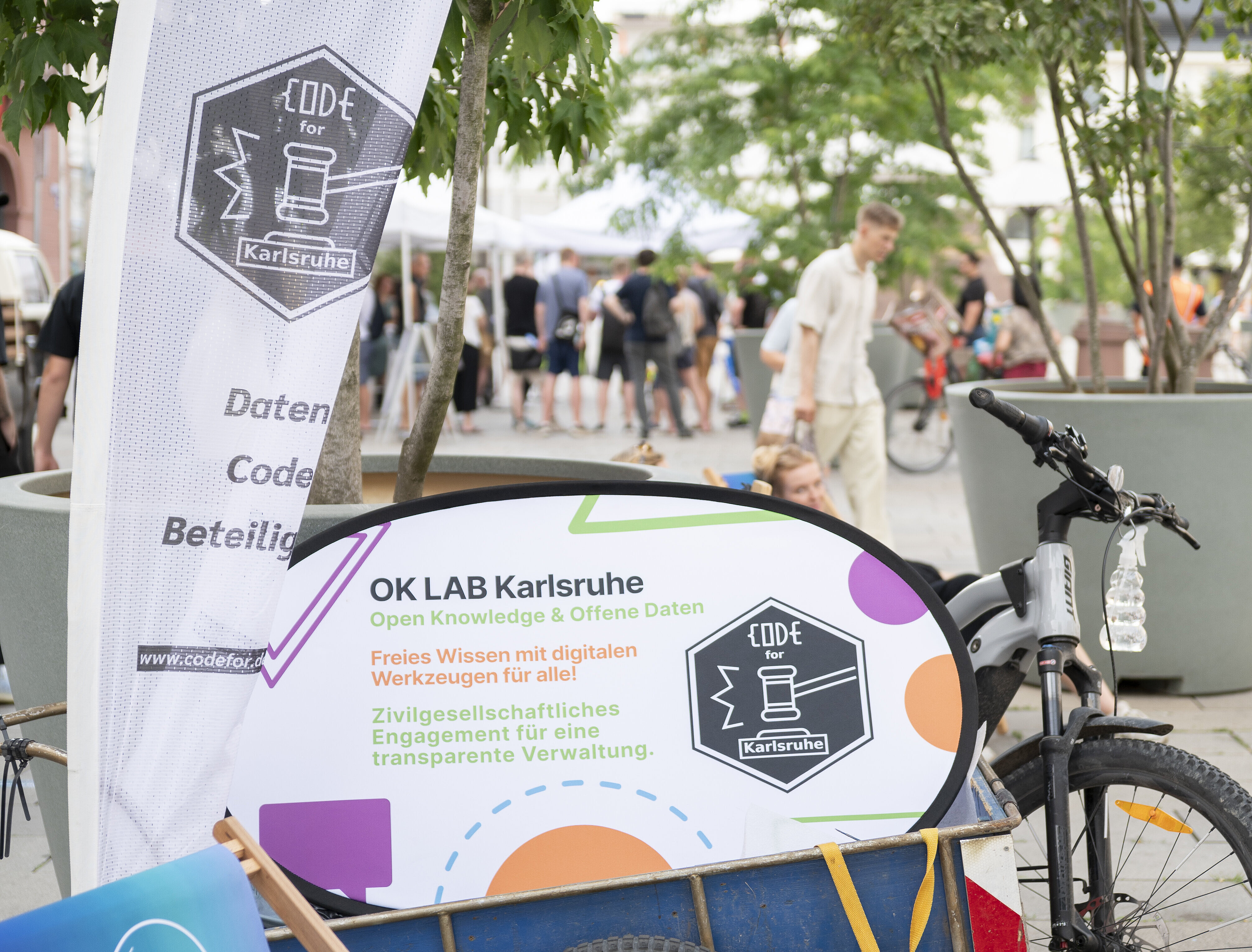 Stand des OK LAB bei Bunte Nacht der Digitalisierung 2026