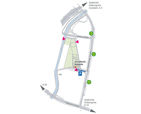 Plan Friedhof Grünwinkel