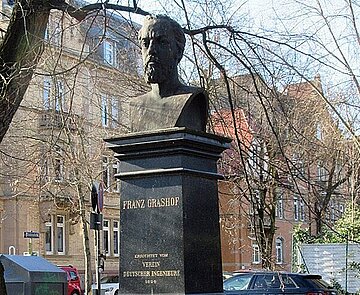Wissenschaftler: Das Grashof-Denkmal.