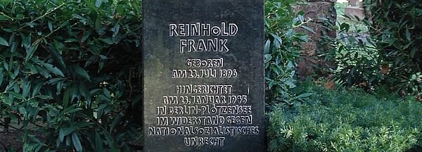 Ansicht des Gedenksteins