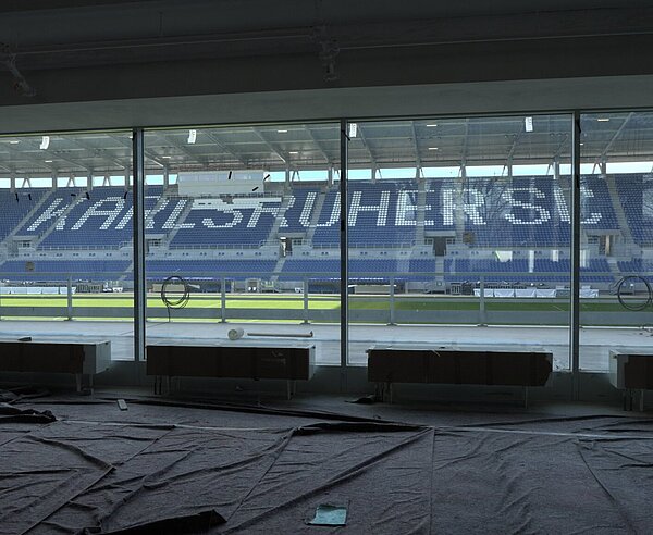 Baufortschritt BBBank Wildpark März 2023