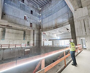 Das neue Staatstheater – Baustellenführung durch Modul 1