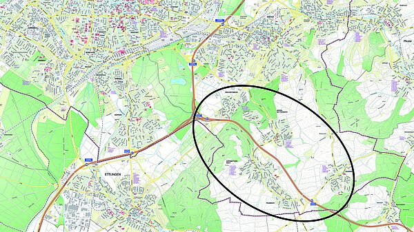 Plan Höhenstadtteile